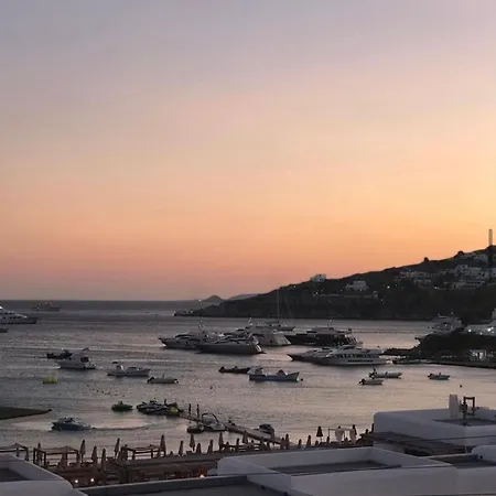 Sea View Veranda House At 펜션 Platys Gialos (Mykonos)